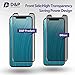 D&P [Privacy Shield] [3D Curve Fit] Anti-Spy 9H Tempered Glass Screen Protector + Back [Full] Film for Apple iPhone X, Front and Back items
