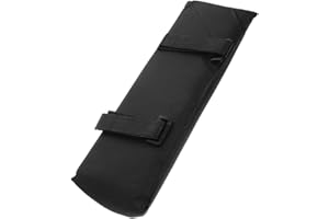 CAXUSD Outdoor Camping Chair Armrest Pad, Soft Black Armrest Cushion Cover for Beach, Patio Lawn Loungers,