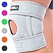 Patella Knee Brace for Arthritis Pain and Support with Side Stabilizers for Meniscus Tear, Women, Men, Acl, Running, Mcl, Tendonitis, Athletic, Lcl - Adjustable Neoprene Open Knee Sleeve -Grey