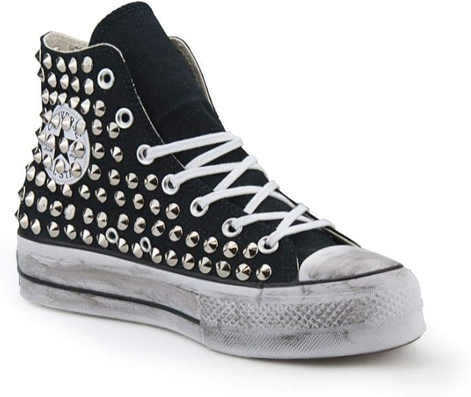 vans platform argento