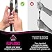 Alpine Summit Trekking Poles - 2-pc Pack Adjustable Hiking or Walking Sticks - Strong, Lightweight Aluminum 7075 - Quick Adjust Flip-Lock - Cork Grip, Padded Strap