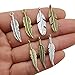 iloveDIYbeads 105pcs Craft Supplies Dream Catcher Feather Wing Charms Pendants for Jewelry Making Findings Accessory for DIY Bracelet Necklace (M241)