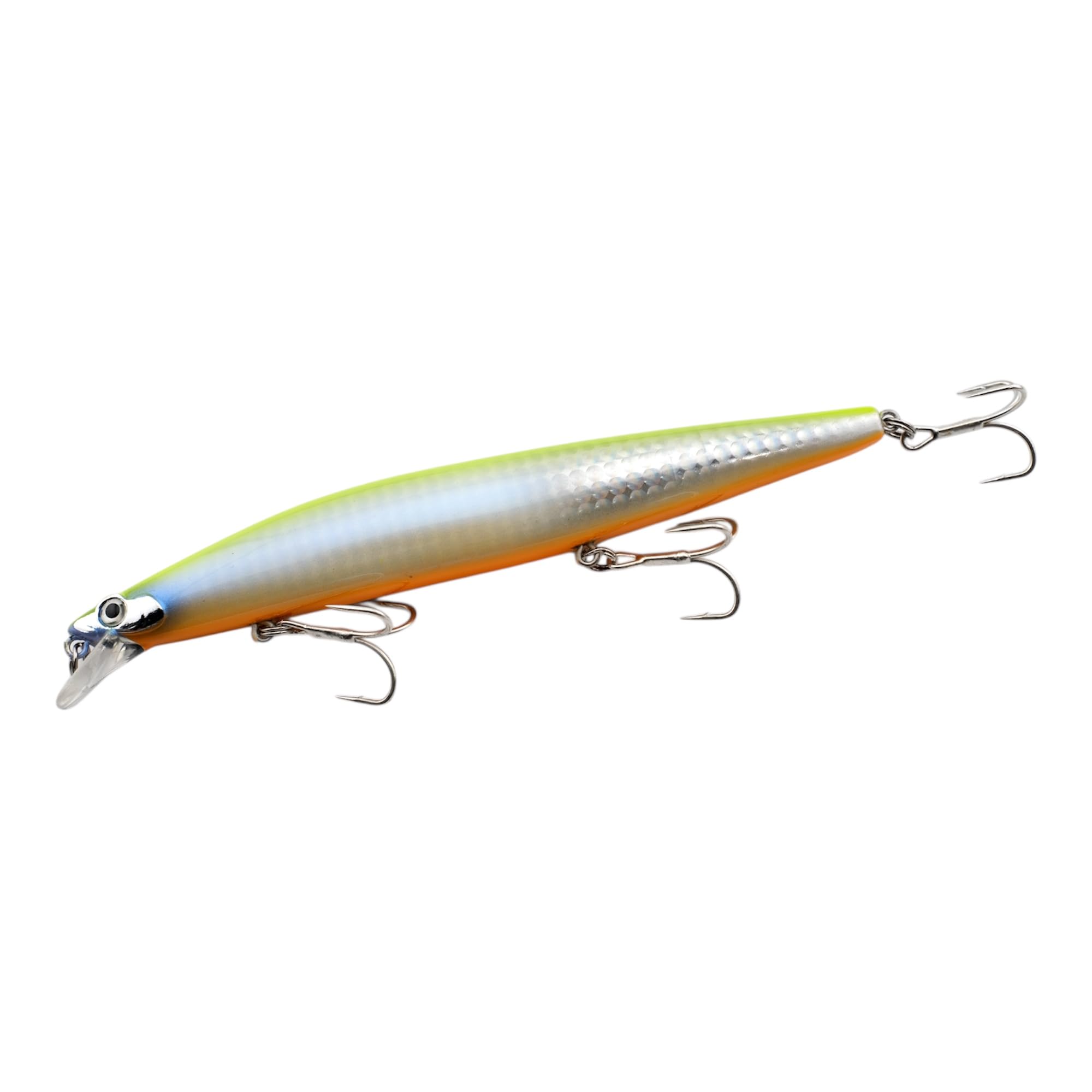 momolures Bass Lures Silent Minnow 140F 25g Silent Assassin Style sea fishing lure seabass (LENS CHART PEARL)