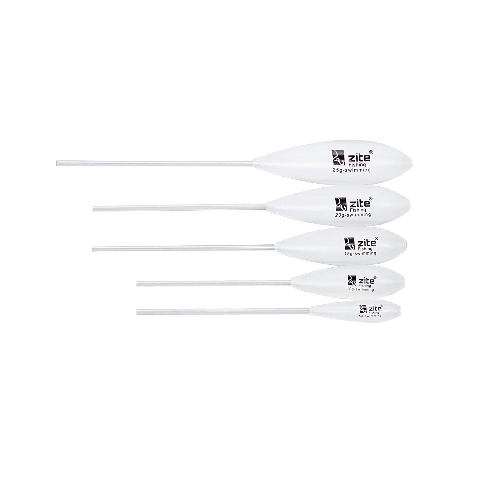 Zite Fishing Sbirolino Assortment Floating - 5 Spirolino Fishing Floats Trout Fishing - 5-25g Float Set