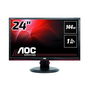 AOC G2460PF - 24 Inch FHD Gaming Monitor, 144Hz, 1ms, TN, FreeSync premium, USB Hub, Height Adjust (1920x1080 @ 144hz…