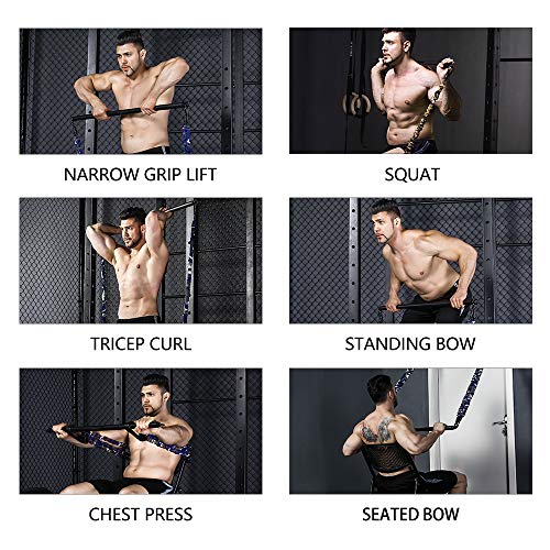 INNSTAR-Resistance-Bands-Bar-Exercise-Bands-Attachment-38-Black-Max-Load-800lb-for-Home-Gym-Workout-Full-Body-Workout-Power-Lifting-Fitness-Bar