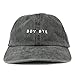 Trendy Apparel Shop BOY Bye Embroidered Pigment Dyed Washed Cotton Cap - Black