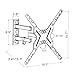 Loctek 26-55 inch TV Wall Mount Bracket upto 72 lbs Weight Capacity, MAX. 400x400mm VESA size, Full Motion Swivel Articulating Flat Screen