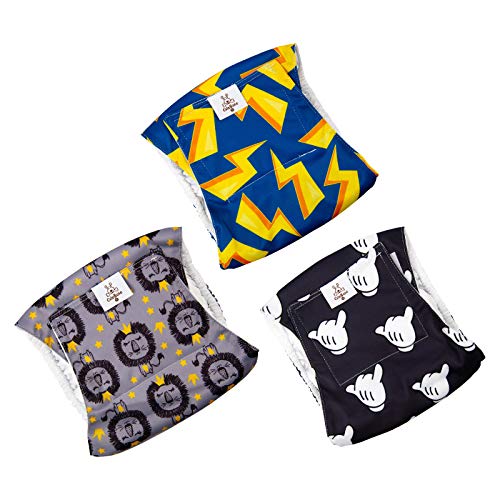 CuteBone Male Dog Diaper Large Reusable for Poop and Pee DM13L Pricepulse