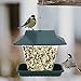 Twinkle Star Hanging Wild Bird Feeder with Roof & Hanger for Garden Yard Outdoor Decoration