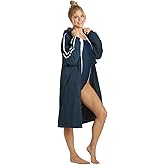 Sporti Unisex Swim Parka with Comfort Plush Fleece Lining, Multi Pocket Zipper - Water Resistant Swim Coats for Women & Men