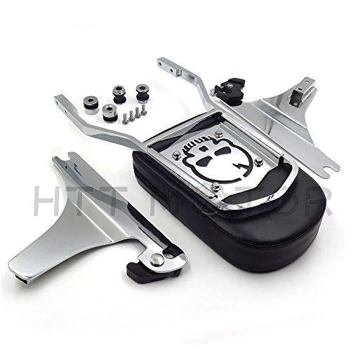 XKMT-Quick Detachable Sissy Bar Passenger Backrest Compatible With Harley Davidson Softail [B07C1MWFYD] - Thumbnail 2