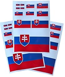 EUIOSFDC Decal in Multiple Sizes Slovakia Flag