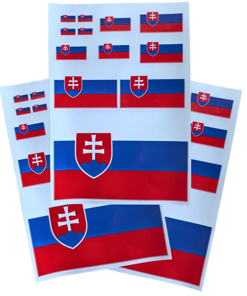EUIOSFDC Decal in Multiple Sizes Slovakia Flag