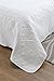 Web Linens Inc Multiple Sizes - Oversized-3pc Quilted Coverlet Set- White -Queen - Exclusively by Blowout Bedding RN# 142035