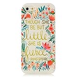 5s Case, iPhone 5&5s Case - MOLLYCOOCLE Fashion Style Colorful Painted Red Flowers Pattern TPU Soft Cover Case for iPhone 5&5s(Red Flowers)