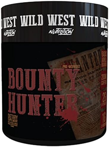 Wild West Nutrition Bounty Hunter Badass Vanilla Bourbon Pre Workout, 225 Gram