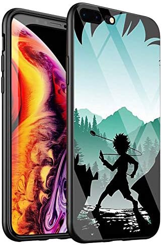 DTYZL Phone Case iPhone 6/6s，Tempered Glass Back Cover and TPU Soft Rubber Silicone Frame for Scratch and Fall Resistance DT-51 Hunter X Hunter Anime