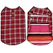 Lamphy Pet Costume Dog Clothes Poncho Reversible Plaid Coat Apparel Mexican Serape