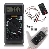 Mini Pocket Digital LCD Multimeter, Portable Alloet Multi-meter AC/DC Voltage Current Resistance Capacitance Detector Tester wit