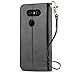 J&D Case Compatible for LG V35 Case/LG V35 ThinQ Case/V30S Case/V30S ThinQ Case/LG V30/LG V30 Plus Case, Wallet Stand Slim Fit Heavy Duty Protective Shockproof Flip Wallet Case for LG V30 Case Black