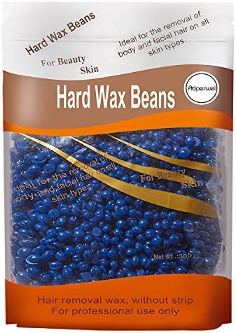 Hard Wax Beans Hard Body Wax Beans, Auperwel Hair Removal Brazilian Pearl Depilatory Wax European Beads for Women Men 300g/10oz with 10pcs wax spatulas
