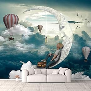Wall Murals for Bedroom Fantasy View Mystery Collage Removable Wallpaper Peel and Stick Wall Stickers - 66x96 inches
