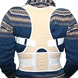 Aptoco Magnetic Adjustable Back Shoulder Support Brace Belt Posture Corrector