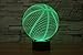 SUPERNIUDB Romantic Basketball 3D LED Night Light 7 Color Change Touch Switch Desk Table Lamp