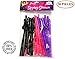 Drinking Straws - Pink, Purple, Black