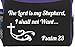Psalm 23 The Lord Is My Shepherd Tote Bag Christian Bible Cover Verse Church Office School Travel Gym Book Organizer - Purple Black
