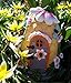 Mystic Garden Solar Resin Fairy Garden House. Beehive Design. Lights up at Night; Indoor or Outdoor Fairy Home for Flower Gardens, planters, Window Boxes, Terrarium or Yard.