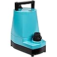 Little Giant 5-MSP 115-Volt, 1/6 HP, 1500 GPH, Aluminum Manual Utility Pump, 25-Ft. Cord, Blue 505712