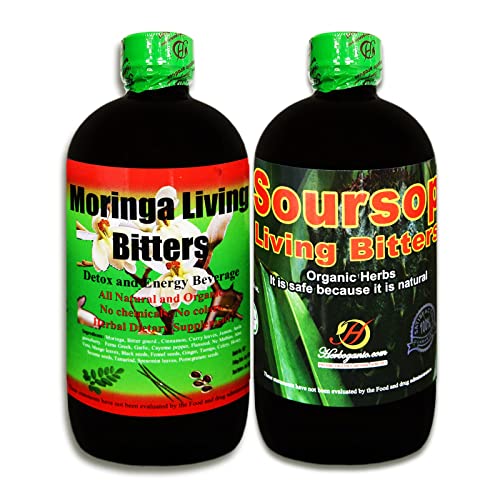 Herboganic Soursop Living Bitters and Moringa