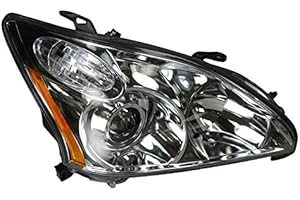 1A AUTO Right Headlight Assembly Passenger Side Compatible with 2004-2006 Lexus RX330 LX2503122