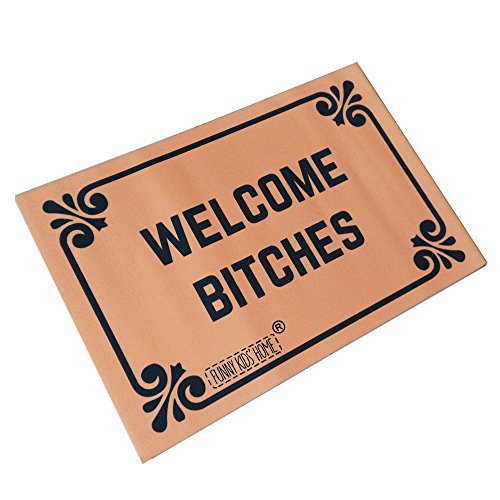 Welcome bitches - funny doormats personalized durable m…