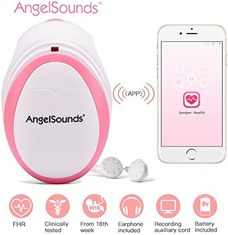 SVESELL Heartbeat Baby Monitor Sound Amplifier Listening - Compact and Cute Gift for A New Mommy with Smartphone APP