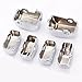 Amazicha Chrome 6 PCS Hand Control Switch Housing Caps for Harley-Davidson 1996-2013 Models
