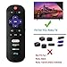 Motiexic Remote Control Compatible with TCL Roku TV RC280 RC282 55S405 40S3800 50UP120 32S301 32S850 32S3700 32S3750 43UP120 48FS3700 48FS3750 50UP120 32FS3700 32s305 32S850 (Included Remote Holder)