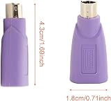 Xiatiaosann PS/2 to USB A Adapter Female to Male Keyboard Mouse Converter 4 Pack view 6