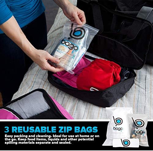 Bago Packing Cubes for Travel - Luggage & Suitcase Organizer - Cube Set 4 Bago Packing Cubes for Travel - Luggage & Suitcase Organizer - Cube Set