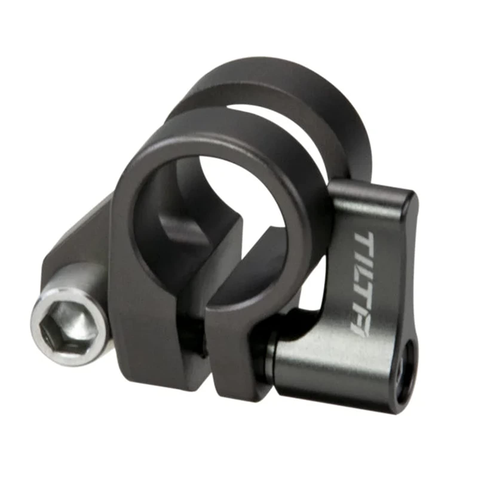 Tilta 15mm Side Single Rod Holder Compatible with Tilta Full and Half Camera Cages Side - Tilta Grey TA-SRA-15-G