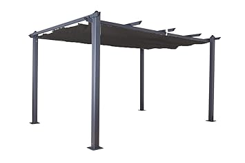 Jet Line Pavillon Pergola Uberdachung Luxor 4 X 3 M Sonnenschutz Terrasse Garten Anthrazit Anthrazit Sonnenschutz Sonnendach Uv Schutz Aluminium Alu Gartenmobel Zubehor Pavillons Sicooblojicred Com Br