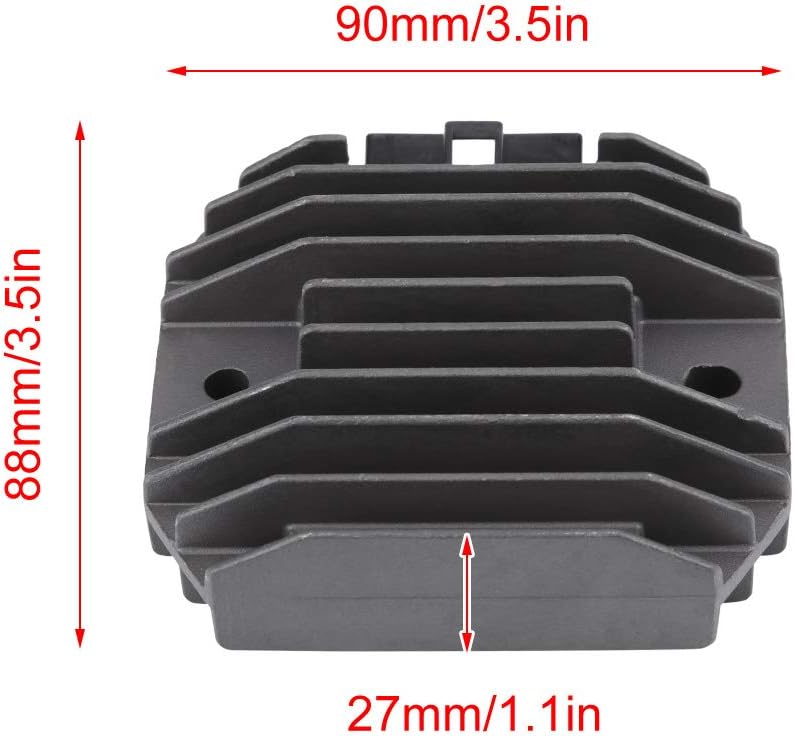 KIMISS Voltage Rectifier Motorcycle Regulator Rectifier Voltage Regulator Rectifier Regulator Rectifier Motorcycle Connector Aluminum Adjustment Motorcycle Voltage Regulator Rectifier YZF-R1 R6 - Image 3
