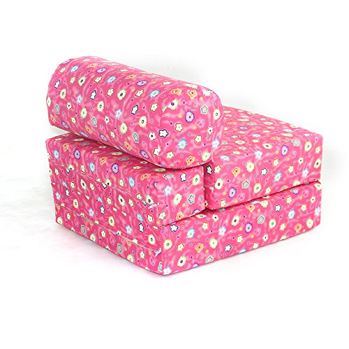 American Furniture Alliance Children's Studio Chair Sleeper Jr. Twin 24", Pink Flower - Thumbnail 4