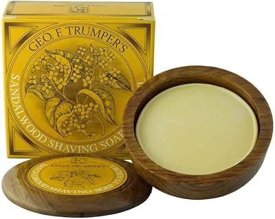 Geo F Trumper Sandalwood Shaving Soap in Wooden Bowl (Normal Skin)