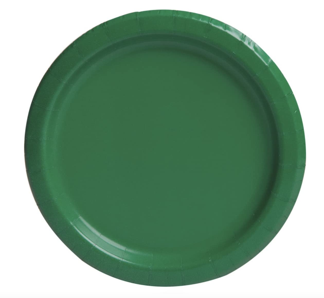 Unique 31864 Round Dessert 31864-18cm Emerald Green Party Plates, Pack of 20, Solid, 20 Count (Pack of 1)