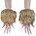 ECOSCO Faux Fur Soft Wrist Cuff Warmers Winter Furry Wrist Warmers for Women Girls