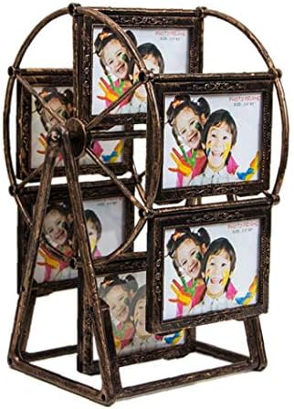 VlugTXcJ Photo Frame Large Rotating Ferris Wheel Twelve 3.5 X 5 In Picture Frame DIY Keepsake Windmill Photo Frame New Year Gift