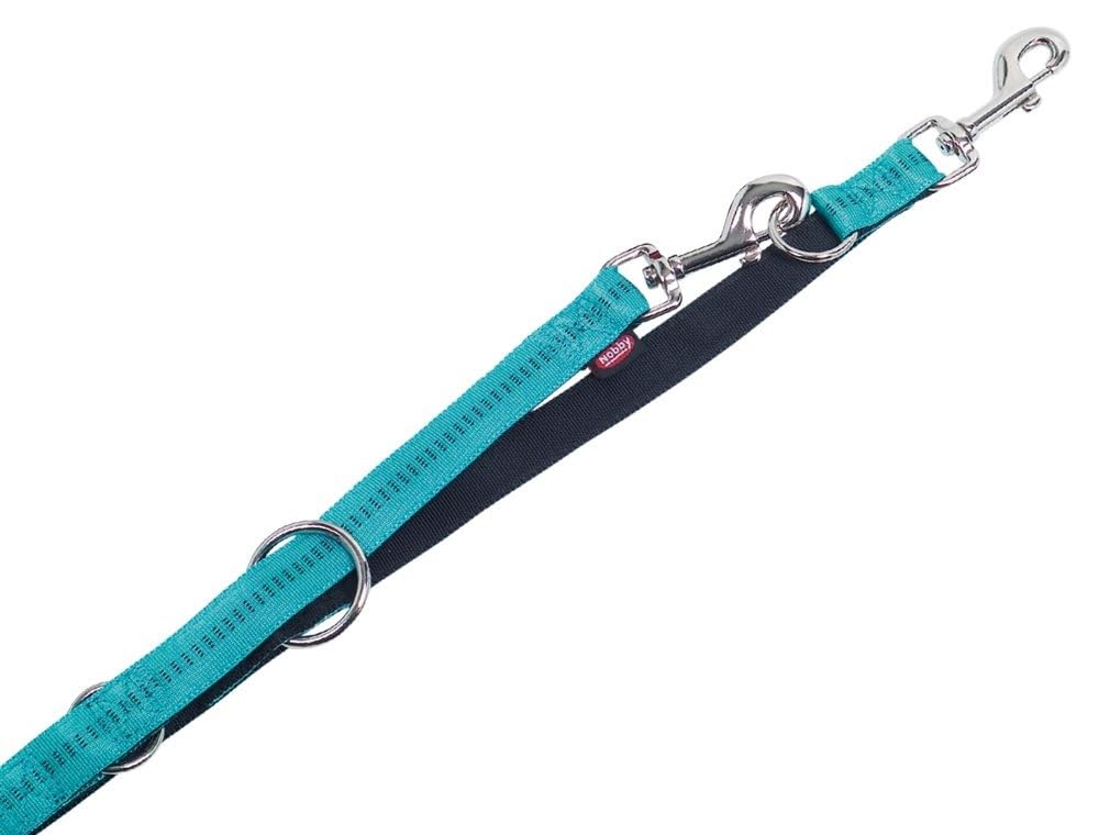Nobby Training Leash Soft Grip, 200 cm/ 15 mm, Turquoise